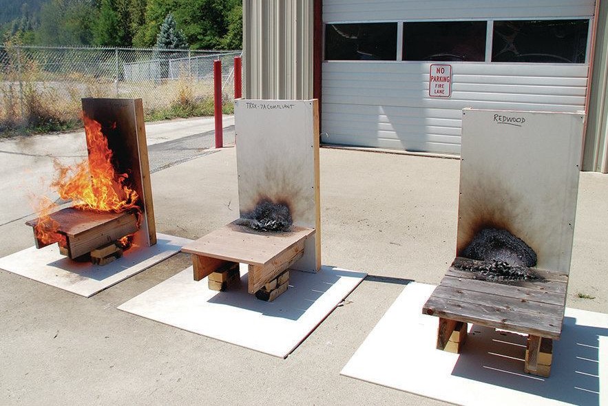untreated vs treated wood fire resistance