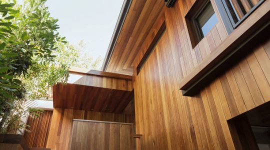 clean wood siding